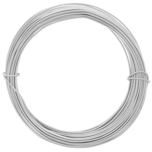 Filo di alluminio anodizzato 1 mm - Argento x10m