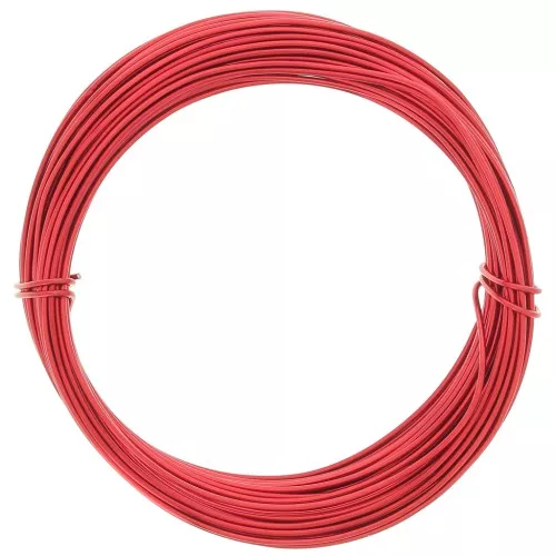 Filo di alluminio anodizzato 1 mm - Rosso x10m