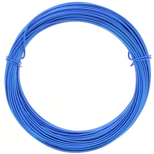 Filo di alluminio anodizzato 1 mm - Blu elettrico x10m