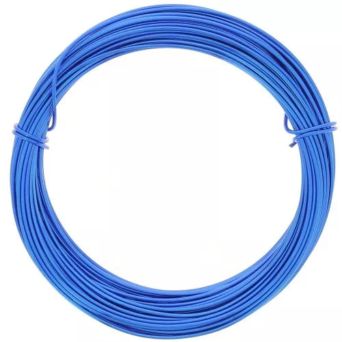 Filo di alluminio anodizzato 1 mm - Blu elettrico x10m