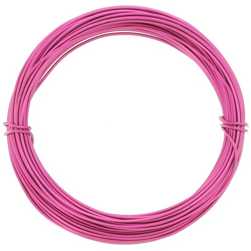Filo di alluminio anodizzato 1 mm - Fucsia x10m