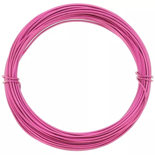 Filo di alluminio anodizzato 1 mm - Fucsia x10m