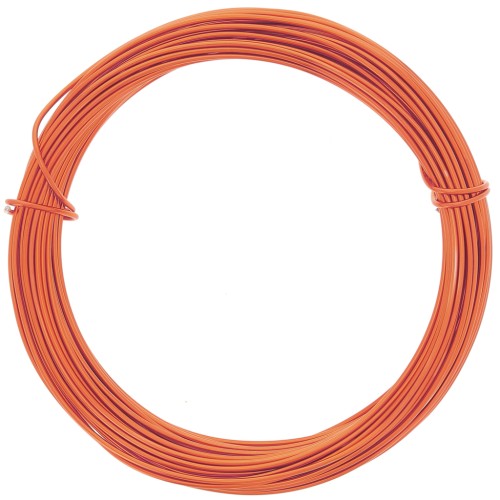 Filo di alluminio anodizzato 1 mm - Arancione scuro x10m