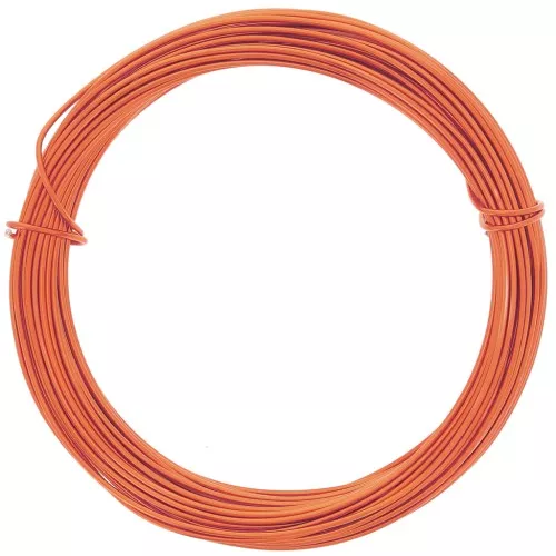 Filo di alluminio anodizzato 1 mm - Arancione scuro x10m