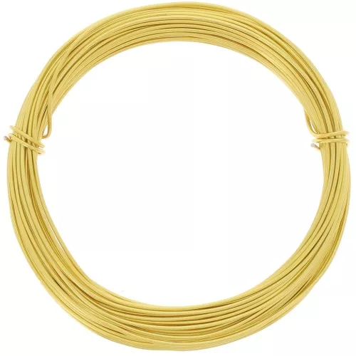 Filo di alluminio anodizzato 1 mm - Oro x10 m