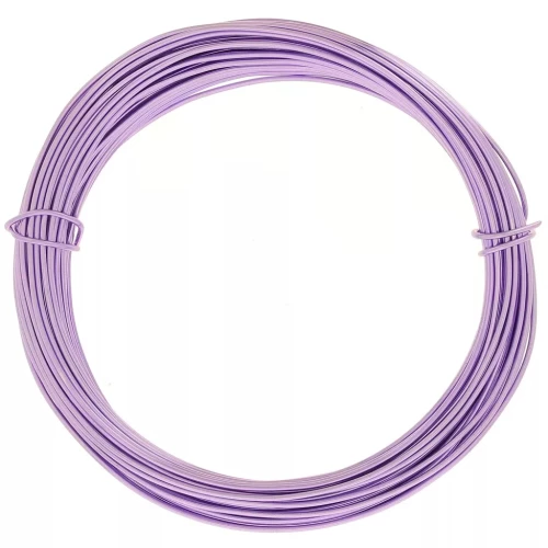 Filo di alluminio anodizzato 1 mm - Lilla x10m