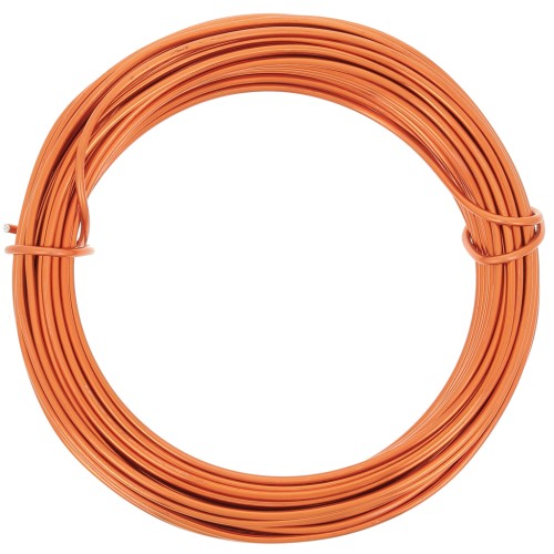 Filo di alluminio anodizzato 1,5 mm - Arancione scuro x10m