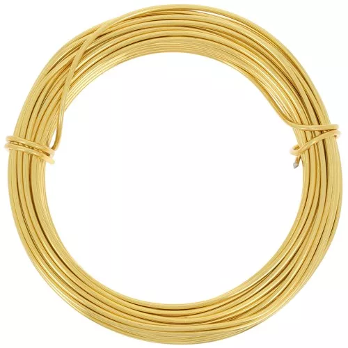 Filo di alluminio anodizzato 1,5 mm - Oro x10m