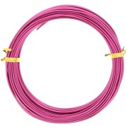 Filo di alluminio anodizzato 1,5 mm - Fucsia x10m