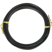 Filo di alluminio anodizzato da 2 mm - Nero x5m|raw }}