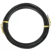 Filo di alluminio anodizzato da 2 mm - Nero x5m
