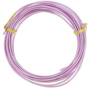 Filo di alluminio anodizzato da 2 mm - Rosa x5m