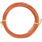 Filo di alluminio anodizzato da 2 mm - Arancione scuro x5m|raw }}