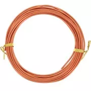 Filo di alluminio anodizzato da 2 mm - Arancione scuro x5m