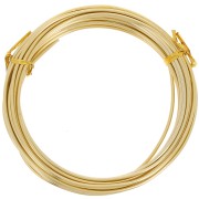 Filo di alluminio anodizzato da 2 mm - Oro x5m|raw }}