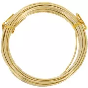 Filo di alluminio anodizzato da 2 mm - Oro x5m