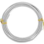 Filo di alluminio anodizzato 3 mm - Argento x5m