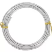 Filo di alluminio anodizzato 3 mm - Argento x5m