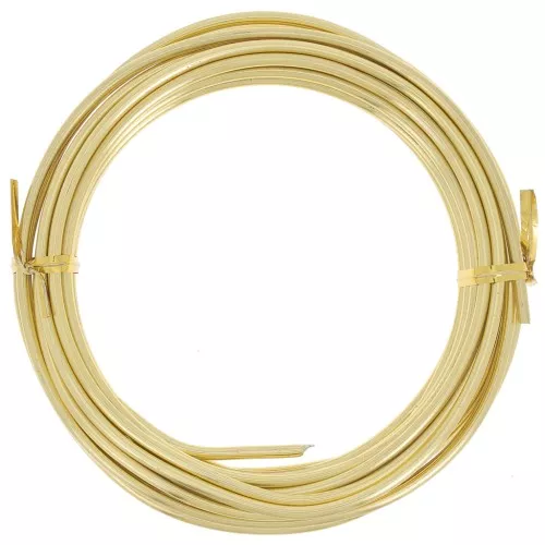 Filo di alluminio anodizzato da 3 mm - Oro x5m