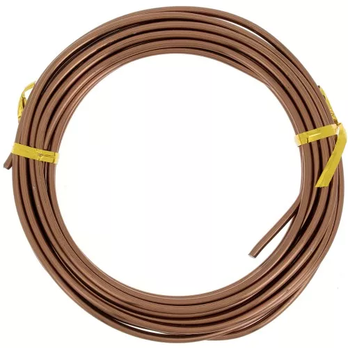 Filo di alluminio anodizzato da 3 mm - Marrone x5m