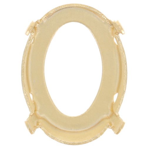 Castone griffe per PureCrystal 4122 Oval Rivoli 14x10,5 mm - Dorato x1