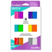 Assortimento di 12 colori Pasta Sculpey III - Colori brillanti|raw }}