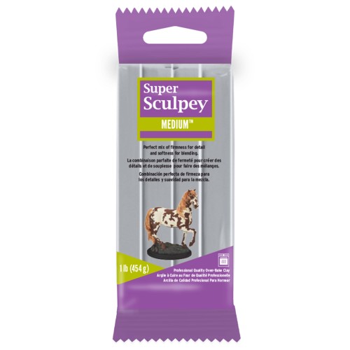 Pasta da modellare Super Sculpey Medium - Grigio x454g