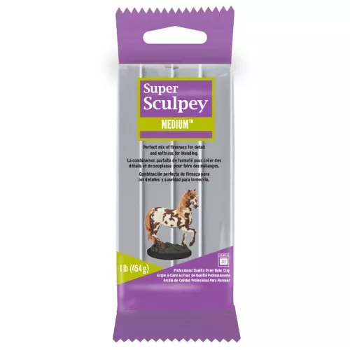 Pasta da modellare Super Sculpey Medium - Grigio x454g