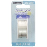 Filo di rame Artistic Wire 0,64 mm - Placcato argento anti-ossidazione x 7,3 m