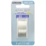 Filo di rame Artistic Wire 0,64 mm - Placcato argento anti-ossidazione x 7,3 m