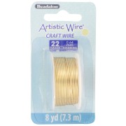 Filo di ottone Artistic Wire 0,64 mm - grezzo con trattamento anti-ossidazione x 7,3 m