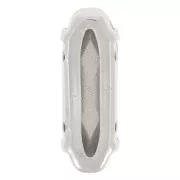 Cristallo incastonato Aurora A4161 Long Classical Oval 15x5 mm Rhodié - Capri Blue