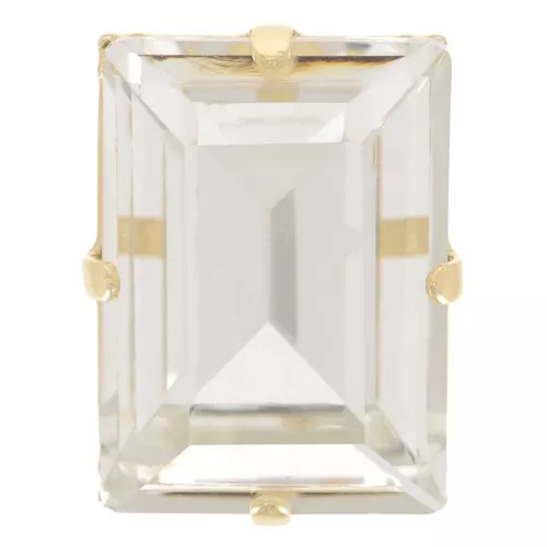 Cristallo incastonato Aurora A4527 Step Cut Baguette 14x10 mm - Doré - Crystal x1