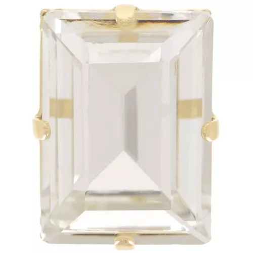Cristallo incastonato Aurora A4527 Step Cut Baguette 18x13 mm - Doré - Crystal x1