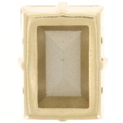 Cristallo incastonato Aurora A4527 Step Cut Baguette 18x13 mm - Doré - Crystal x1