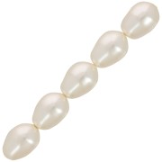 Perle PureCrystal 5821 11x8 mm - Perla crema x5|raw }}