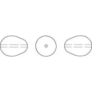 Perle PureCrystal 5821 11x8 mm - Perla crema x5