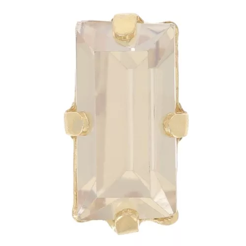 Cristallo con castone Aurora A4500 10x5mm - dorato - Crystal Golden Shadow x1