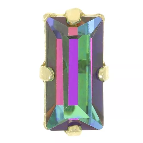 Cristallo con castone Aurora A4500 10x5mm - dorato - Cristallo Vitrail Medium x1