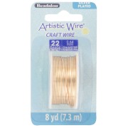 Filo di rame artistico 0,64 mm - placcato argento Dorato x7,3m|raw }}