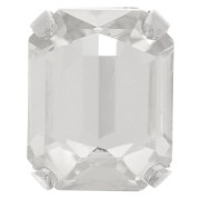 Cristallo incastonato Aurora A4610 Step Cut Octagon 10x8 mm - Argenté - Crystal x1|raw }}
