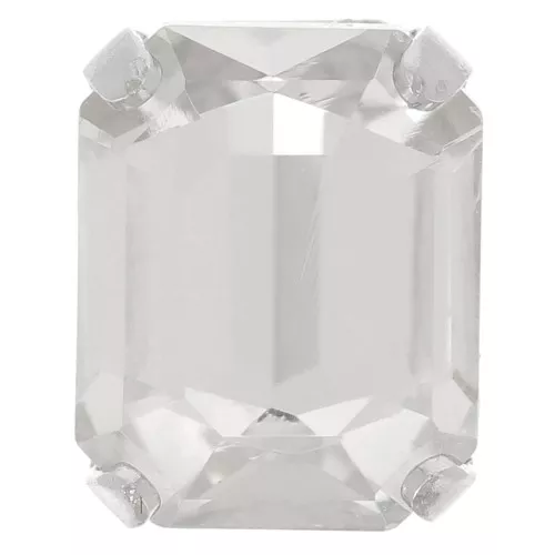 Cristallo incastonato Aurora A4610 Step Cut Octagon 10x8 mm - Argenté - Crystal x1