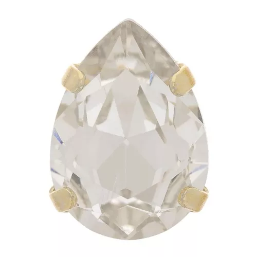 Cristallo incastonato Aurora A4320 Goccia 8x6 mm - Oro - Cristallo x1