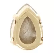 Cristallo incastonato Aurora A4320 Goccia 8x6 mm - Oro - Cristallo AB x1
