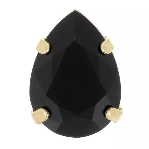 Cristallo incastonato Aurora A4320 Goccia 8x6 mm - Oro - Jet x1