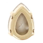 Cristallo incastonato Aurora A4320 Goccia 8x6 mm - Oro - Smeraldo x1