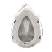 Cristallo incastonato Aurora A4320 Drop 8x6 mm - Rodio - Cristallo x1