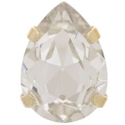 Cristallo incastonato Aurora A4320 Goccia 14x10 mm - Oro - Cristallo x1|raw }}