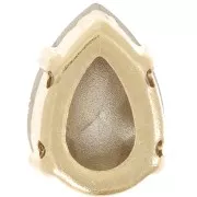 Cristallo incastonato Aurora A4320 Goccia 14x10 mm - Oro - Cristallo x1