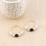 Perle rondelle in pasta polimerica Heishi 6x1 mm - Mix n°1 - Rosso - Rosa x39cm